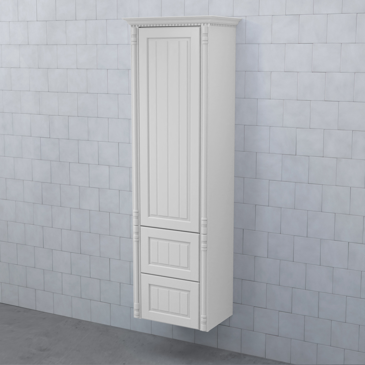 Högskåp Björbo Badrum Valhall med Lucka och 2 Lådor